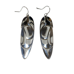 Open image in slideshow, Feather Earrings - Sterling Silver
