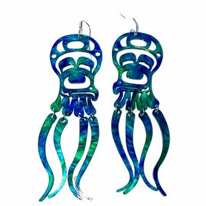 Open image in slideshow, Octopus Earrings
